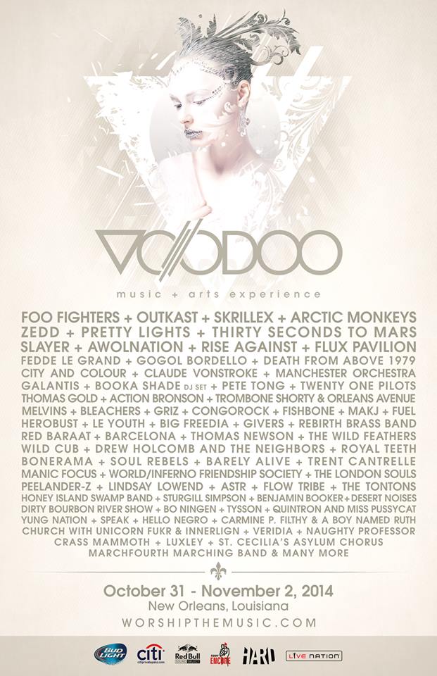 Voodoo 2014 lineup
