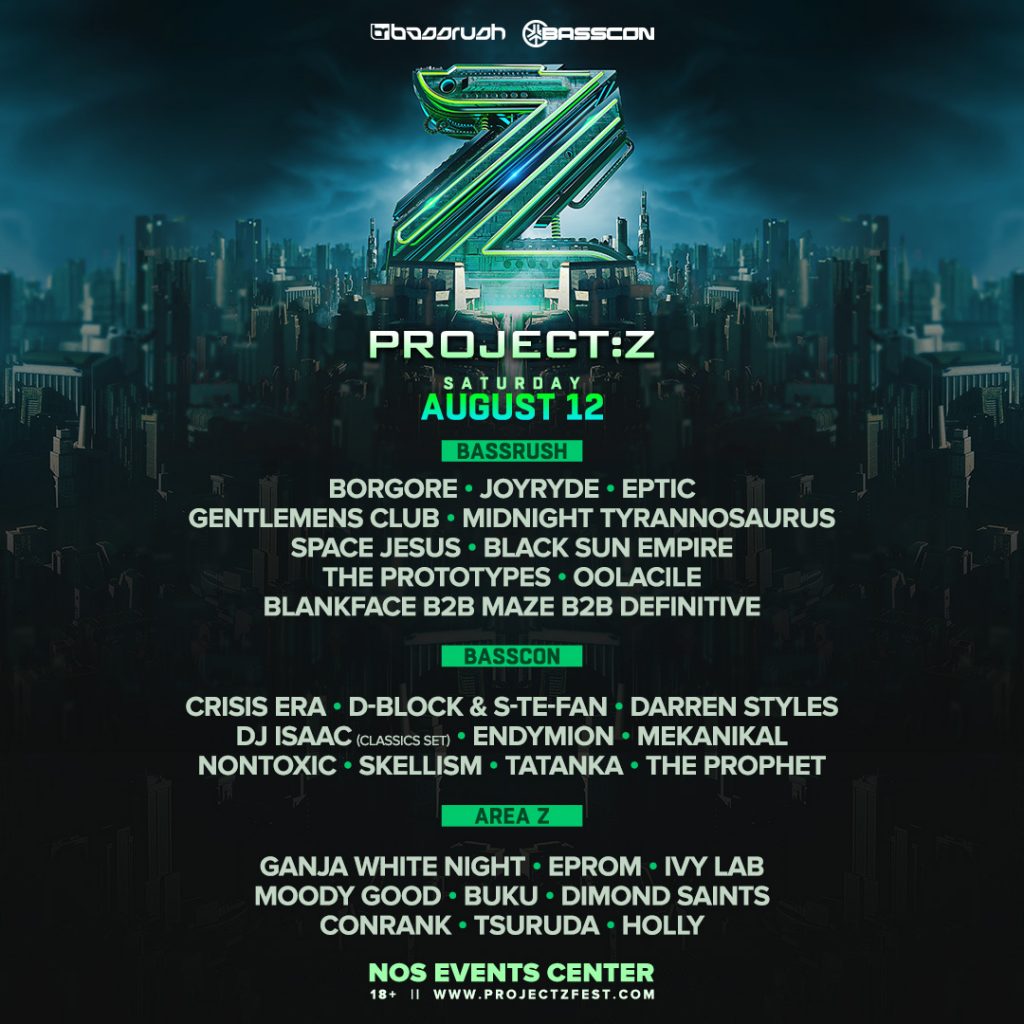 Festival Project Z San Bernadino, Calif. tickets and lineup on Aug