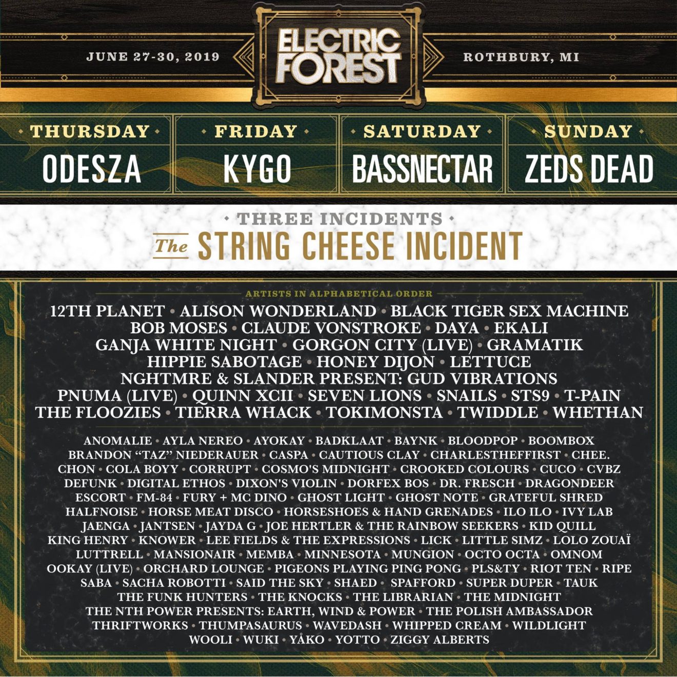 Electric Forest announces lineup for singleweekend 2019 event, tickets
