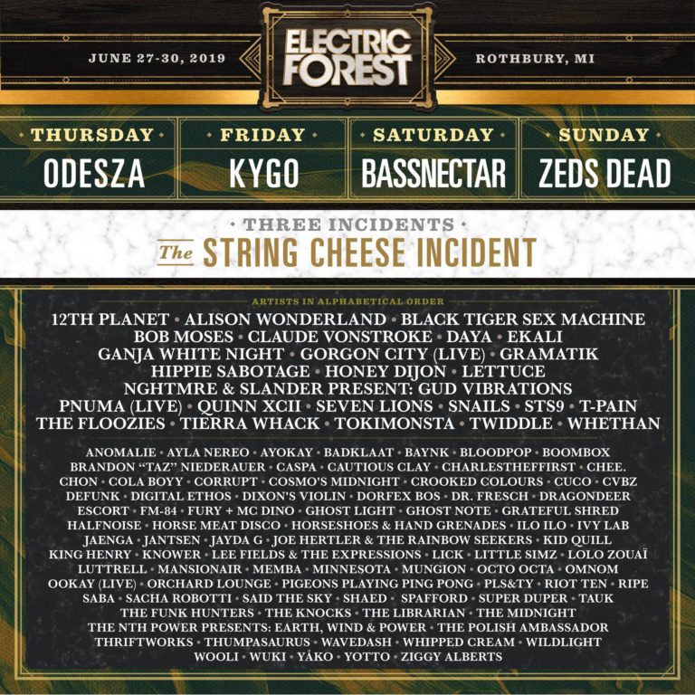 Electric Forest announces lineup for singleweekend 2019 event, tickets