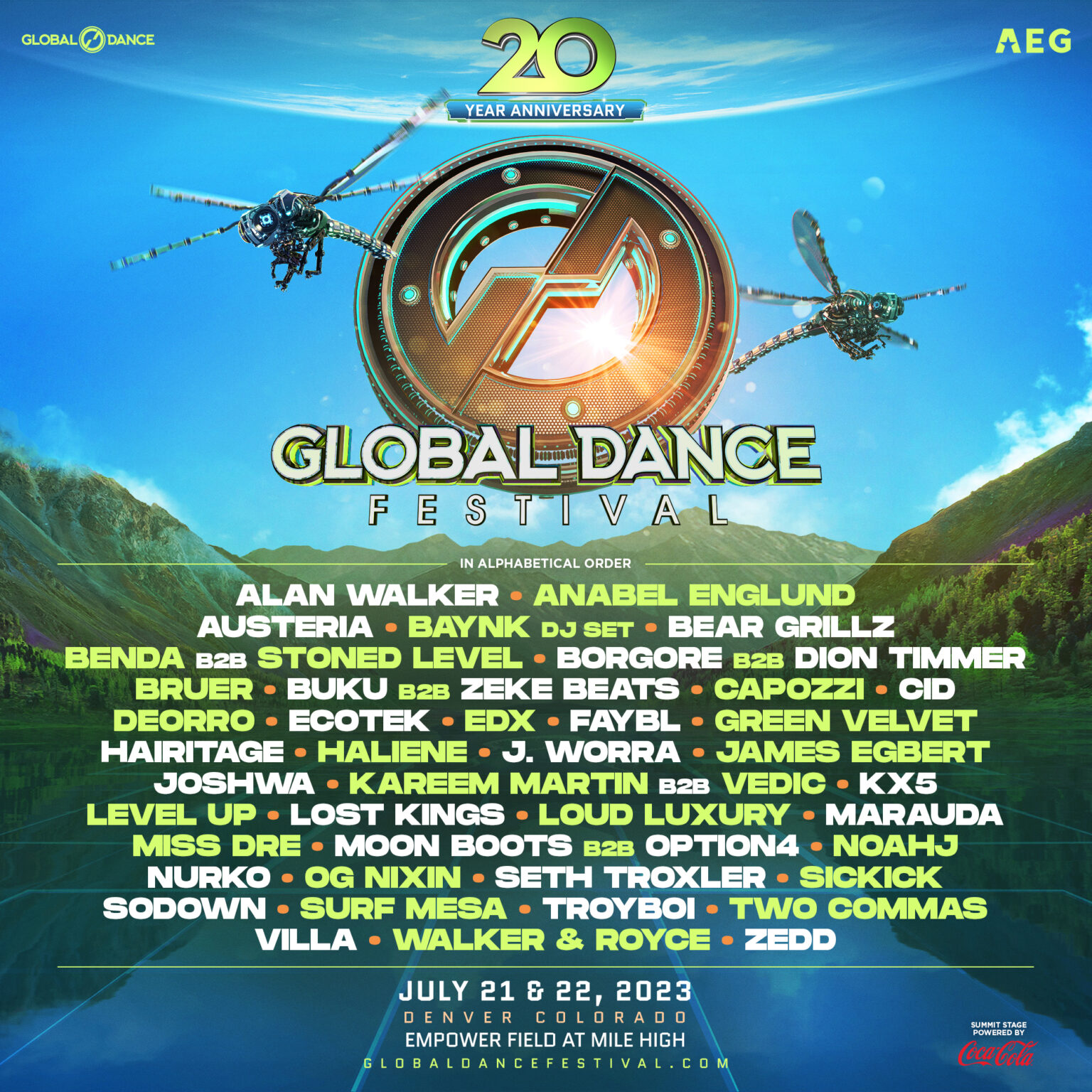 Festival Global Dance Festival Denver, Colo. tickets and lineup on