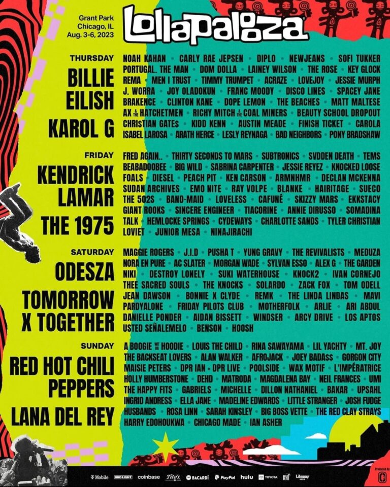 Festival Lollapalooza Chicago, Ill. tickets and lineup on Aug 3