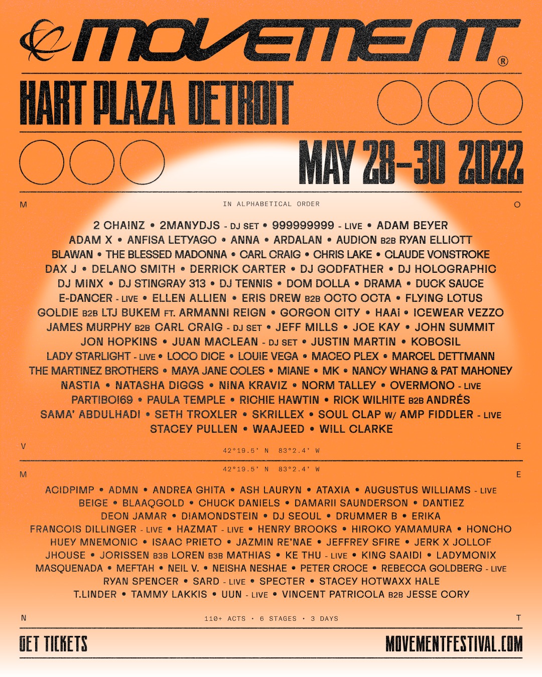 Festival Movement Electronic Music Festival Detroit, Mich. tickets