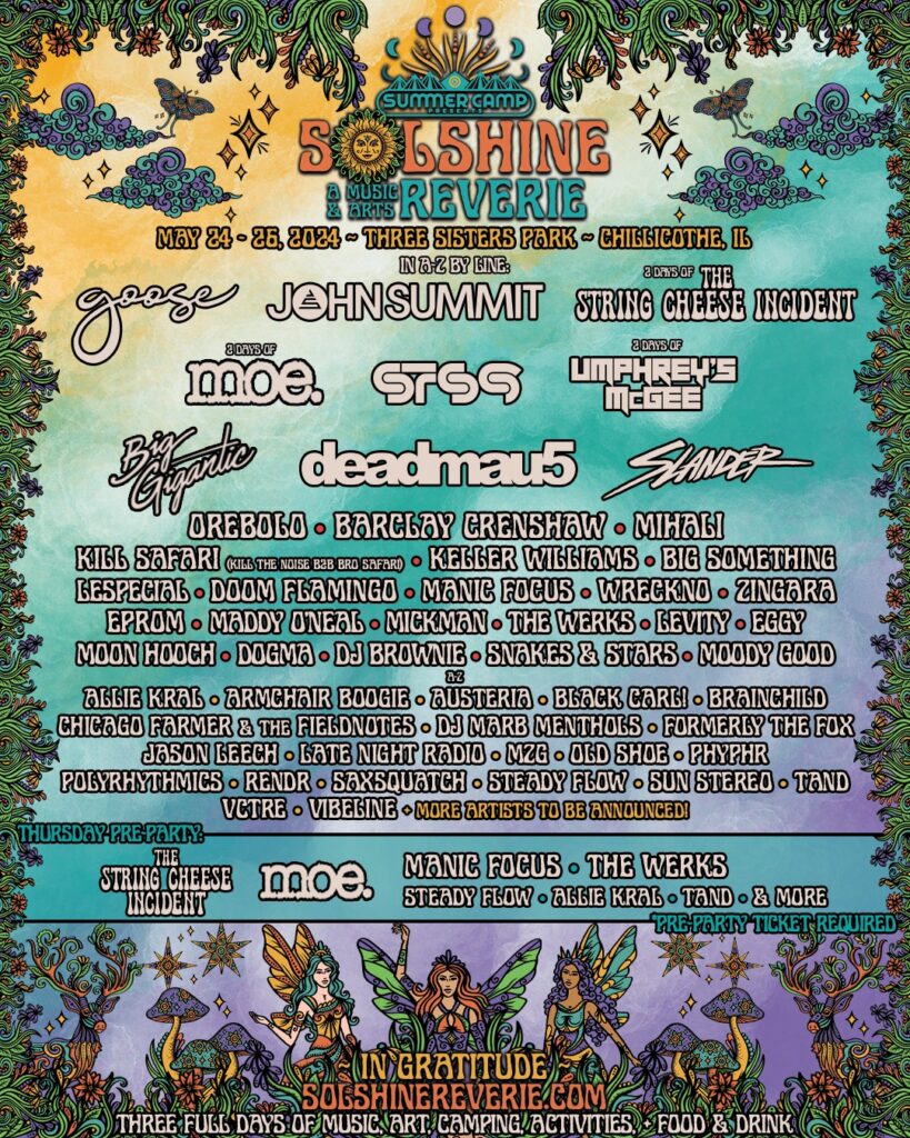 Festival Summer Camp presents Solshine A Music & Arts Reverie