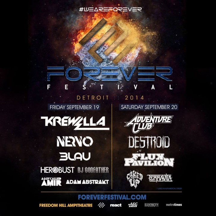 Festival Forever Festival Detroit, Mich. tickets and lineup on Sep