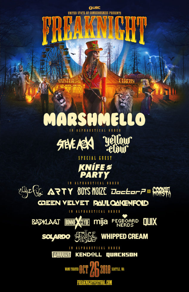 Festival FreakNight Seattle, Wash. tickets and lineup on Oct 26