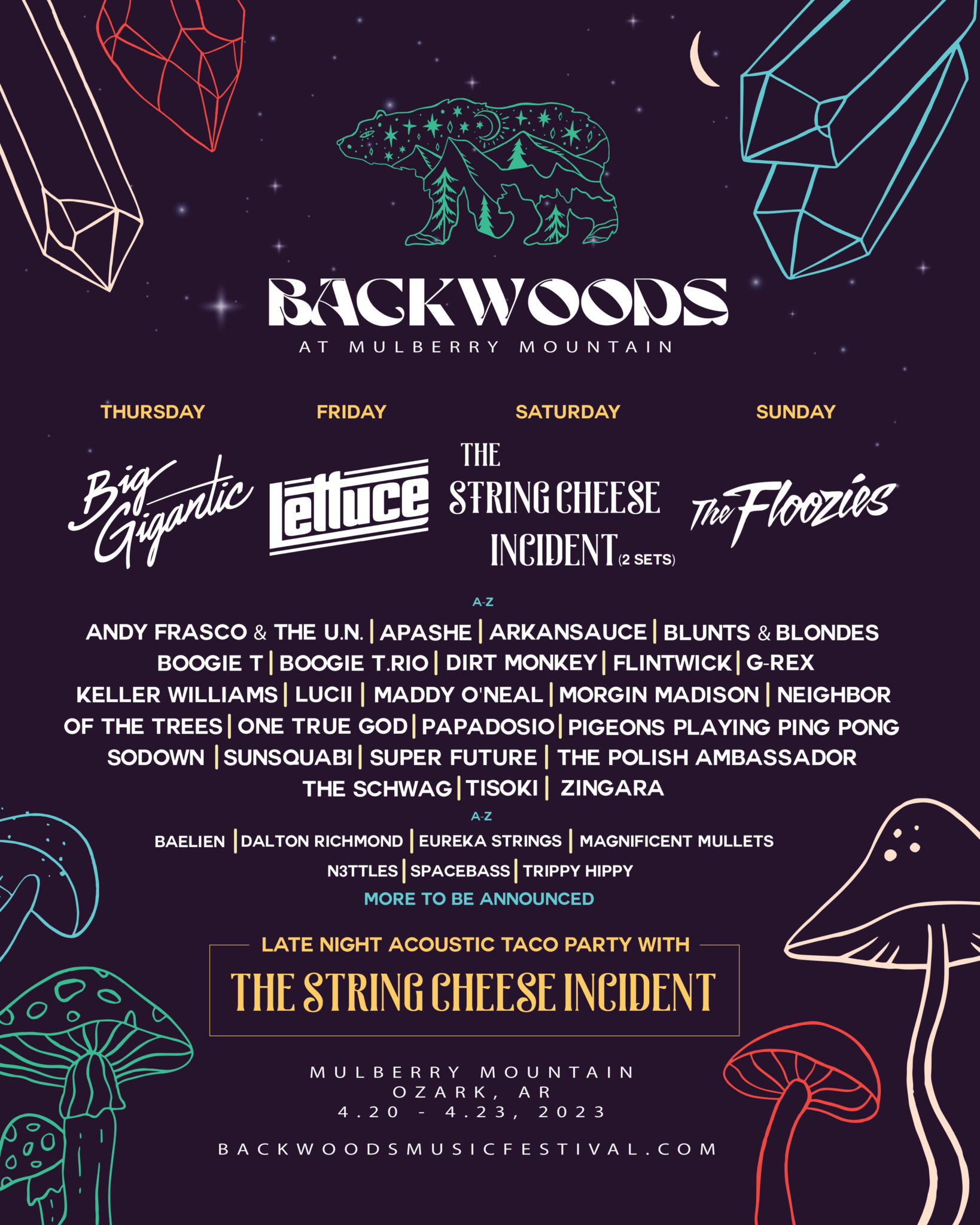 Festival Backwoods at Mulberry Mountain Ozark, Ark. tickets and