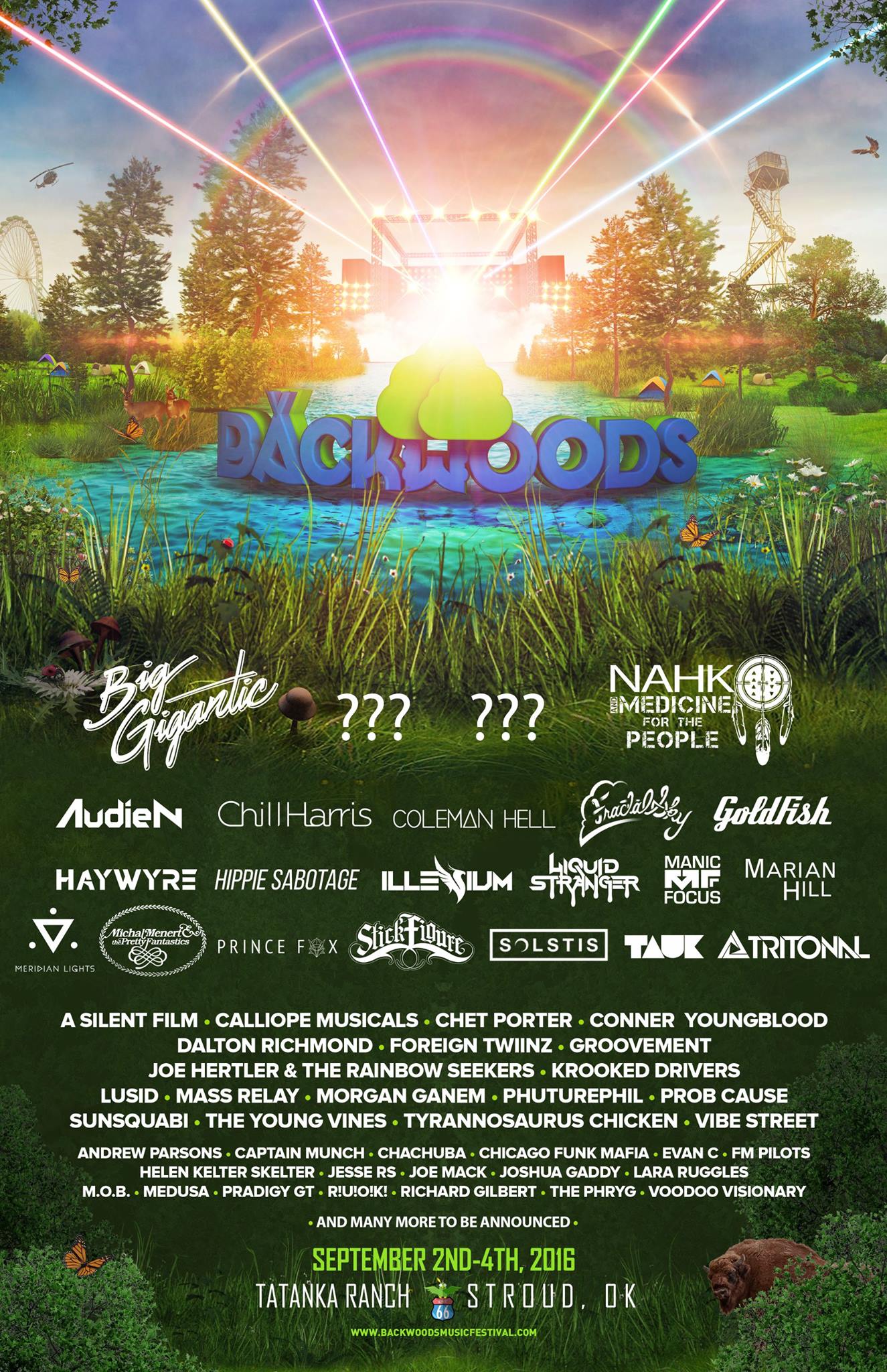 Backwoods Festival reveals phase one lineup for Labor Day weekend