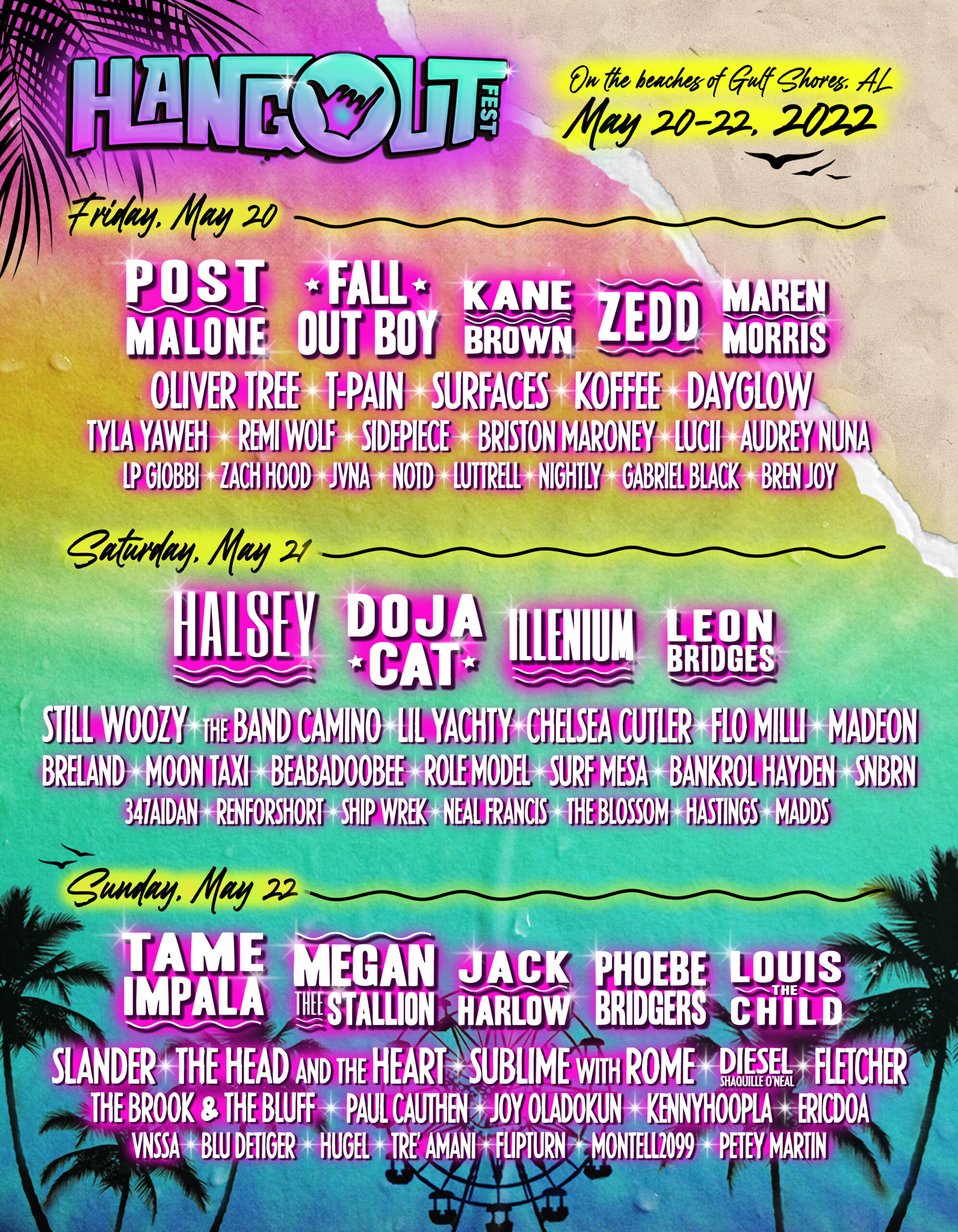 Hangout Music Festival announces 2022 lineup Electronic Midwest