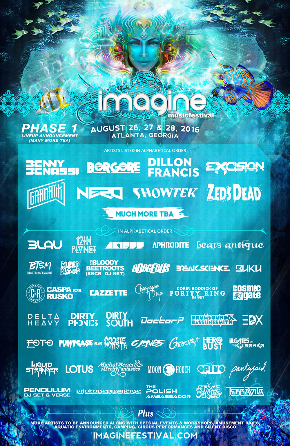 Atlanta’s Imagine Festival reveals first phase of 2016 artist lineup
