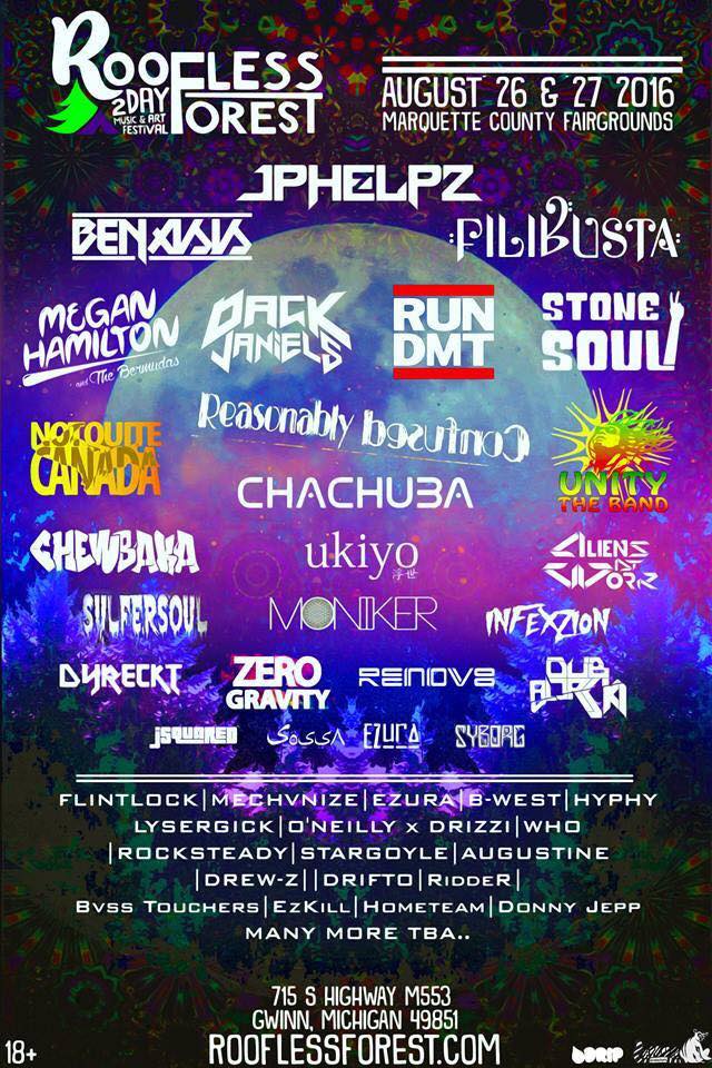 Roofless Forest 2016 lineup