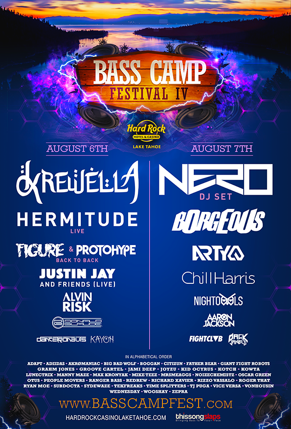 Festival Bass Camp Lake Tahoe Calif Tickets And Lineup On Aug 6 2016 At Hard Rock Hotel Casino Electronic Midwest
