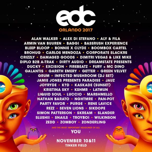 EDC Orlando 2017 lineup announced Electronic Midwest