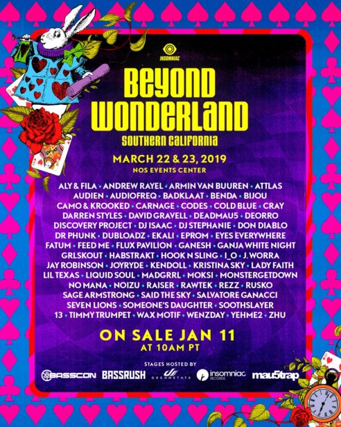 beyond wonderland lineup 2018