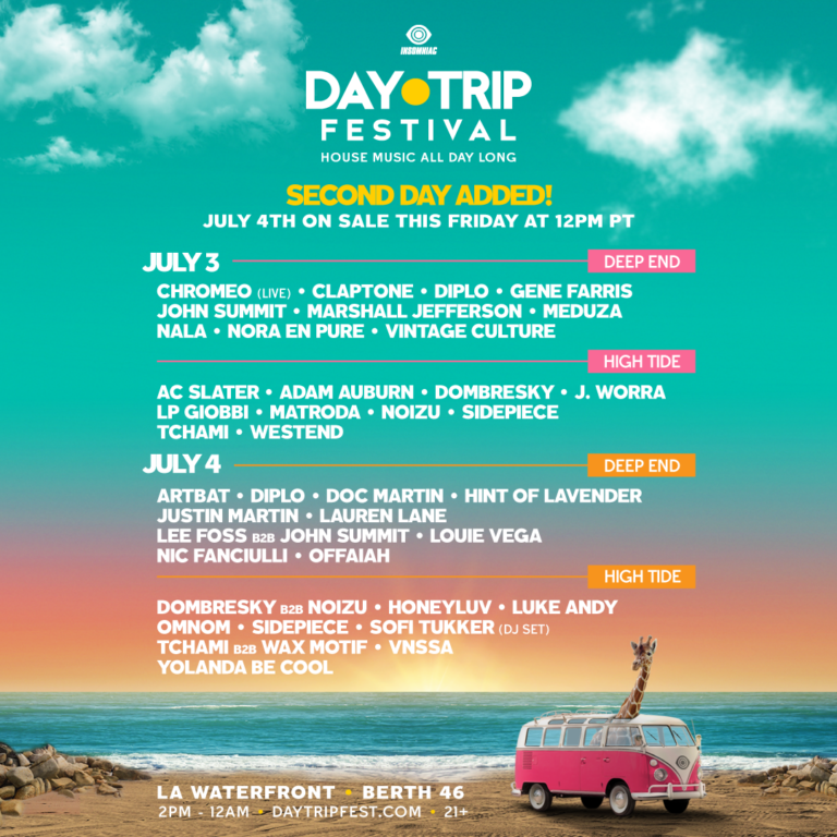 Festival Day Trip Los Angeles, Calif. tickets and lineup on Jul 3
