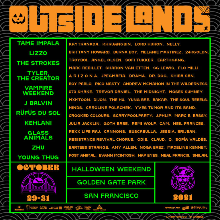 Festival Outside Lands San Francisco, Calif. tickets and lineup on