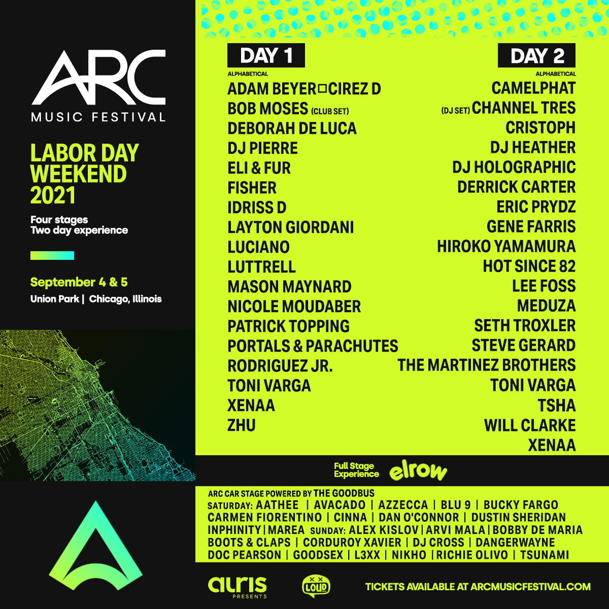 ARC Music Festival reveals full list of after parties Electronic Midwest