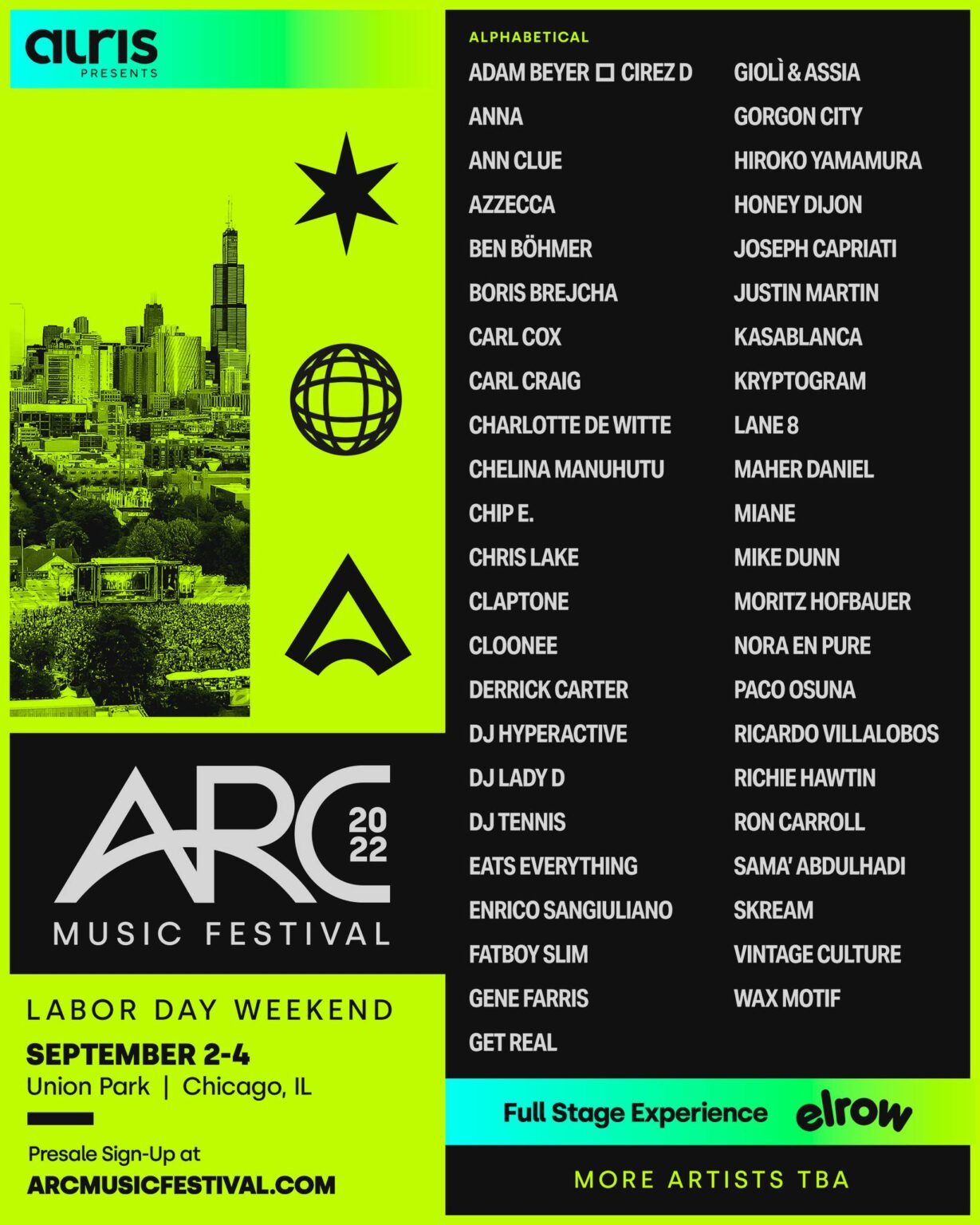 Chicago’s ARC Festival reveals 2022 lineup Electronic Midwest