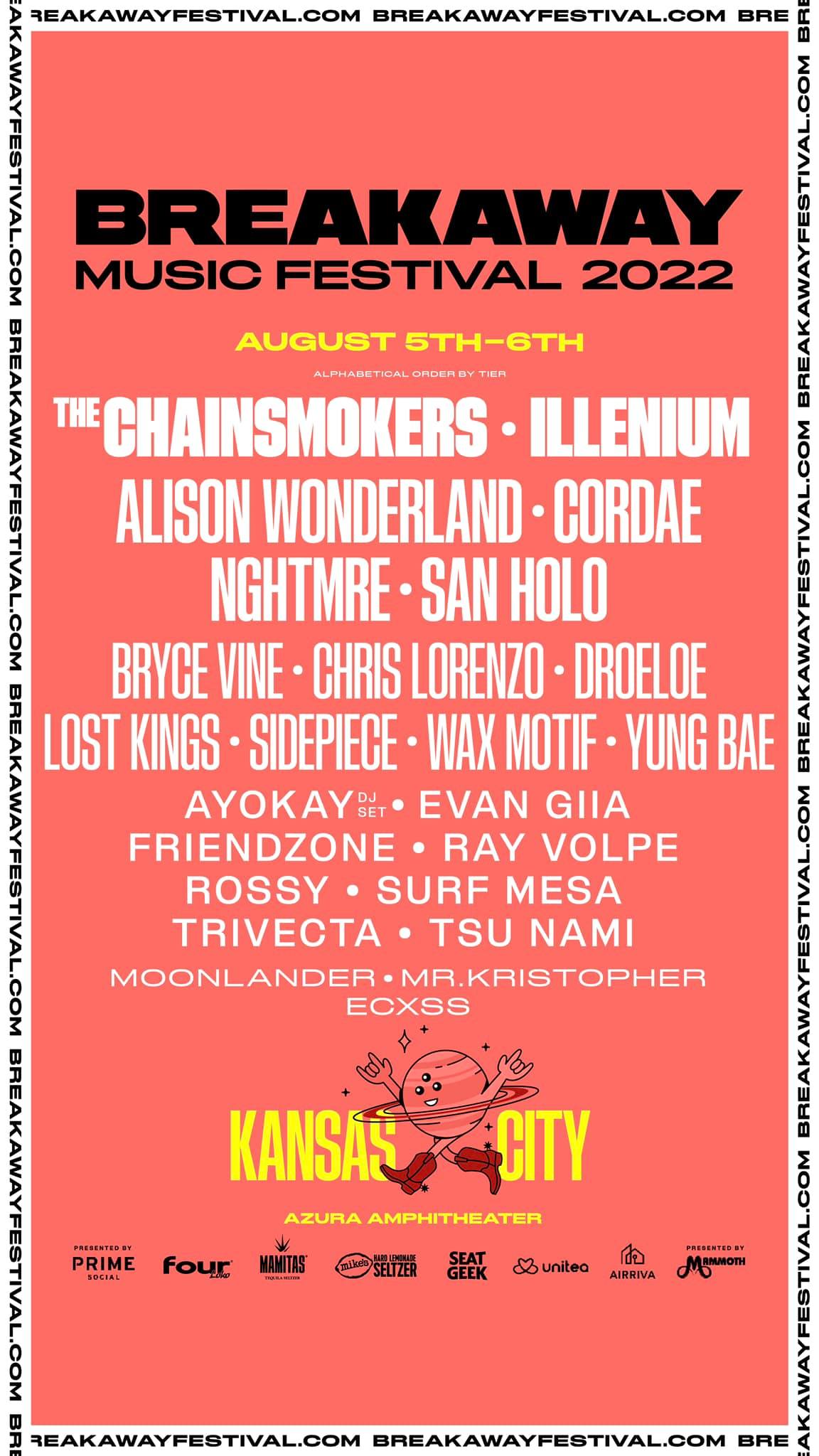 Festival Breakaway Music Festival Kansas City, Mo. tickets and