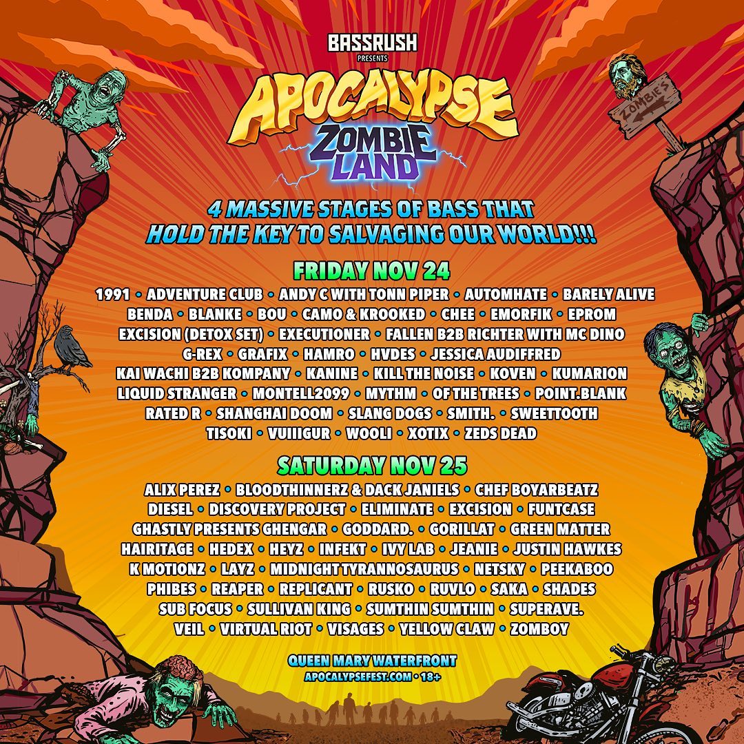 Festival Bassrush presents Apocalypse Zombieland Los Angeles, Calif
