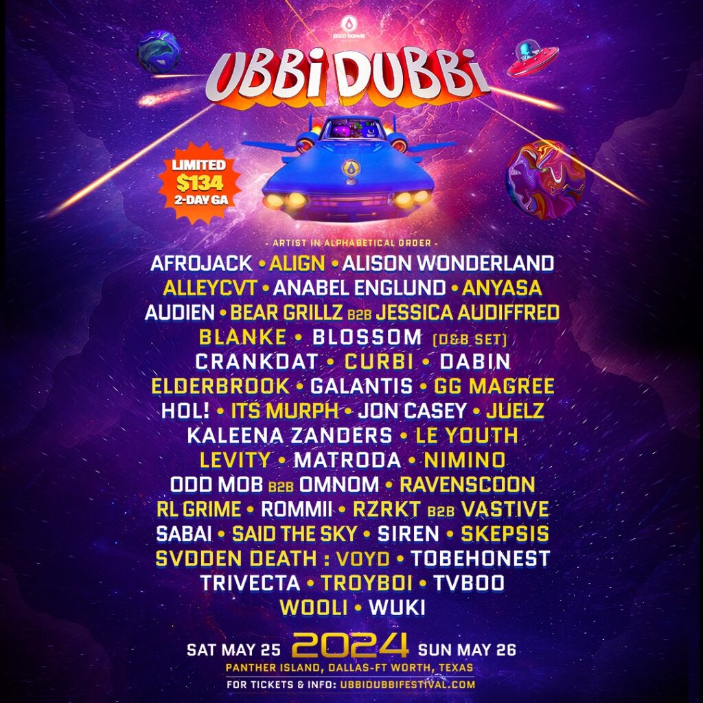 Ubbi Dubbi Festival reveals 2024 dates, lineup Electronic Midwest