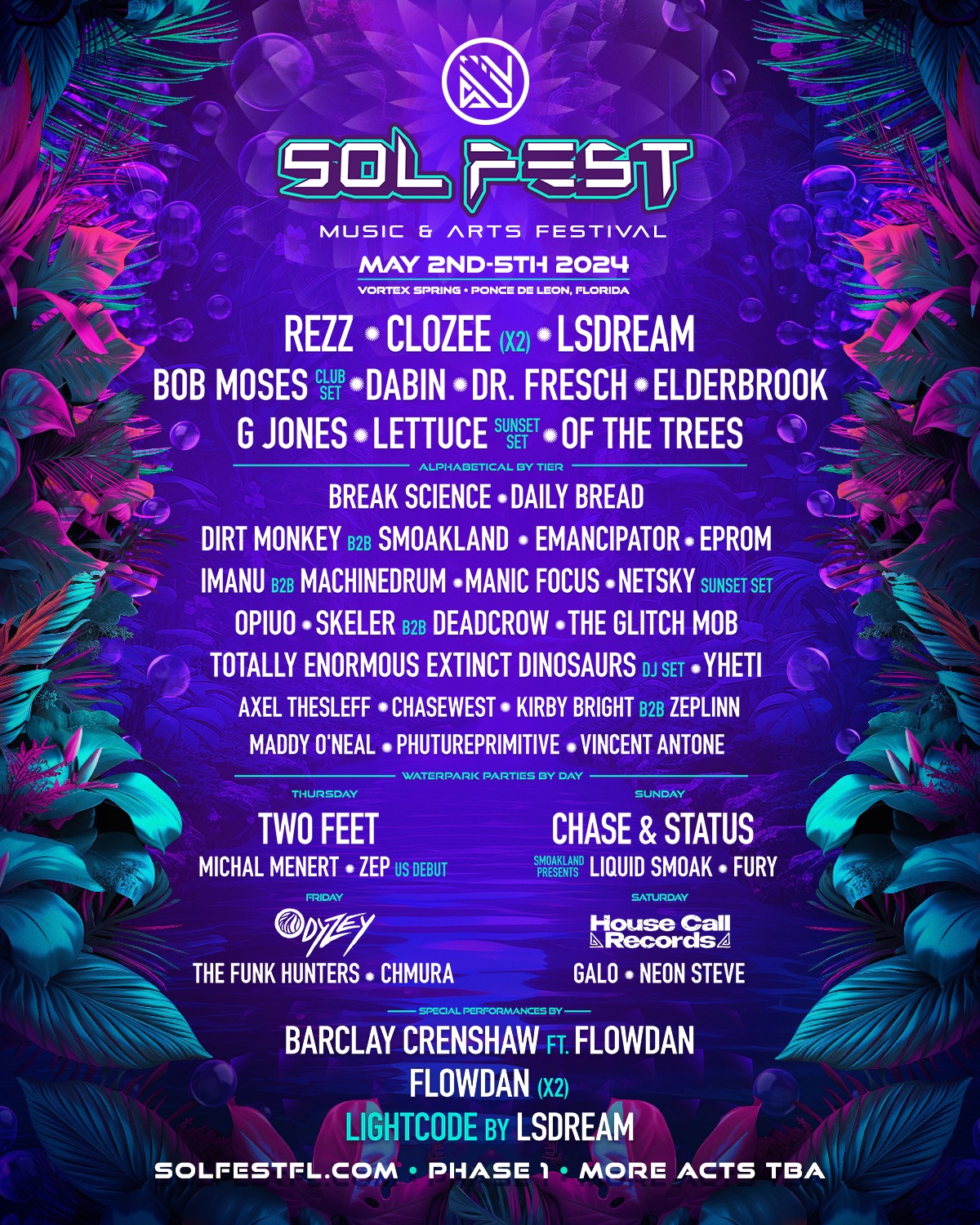 Sol Fest moves to Florida, reveals lineup for 2024 event Electronic